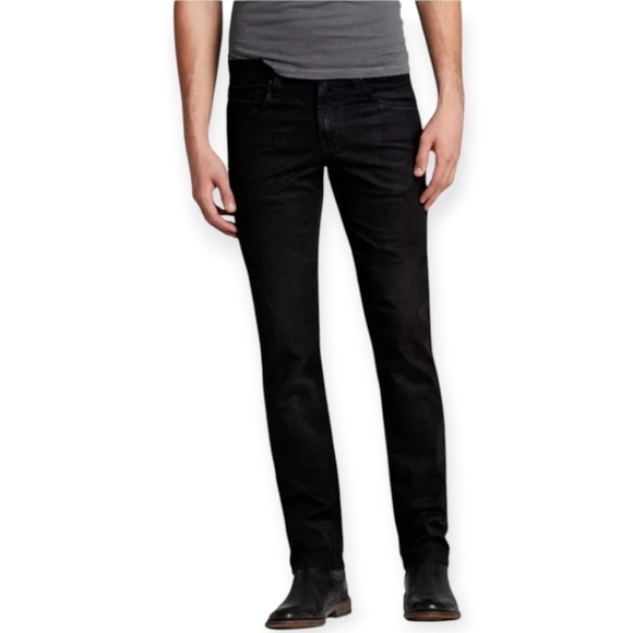Ag Adriano Goldschmied The Matchbox Slim Straight Black Jeans Men's 31 - Picture 13 of 13